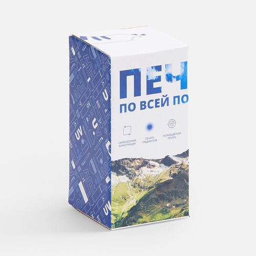 Термостакан Canella, красный матовый: 25100.12. коробка с полноцветной печатью для термостакана canella — пример готового нанесения, фото 1 из 1