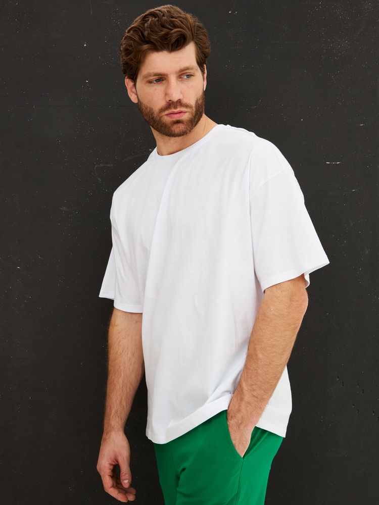 Футболка Oversize Premium, белая — фотография товара 2 из 10