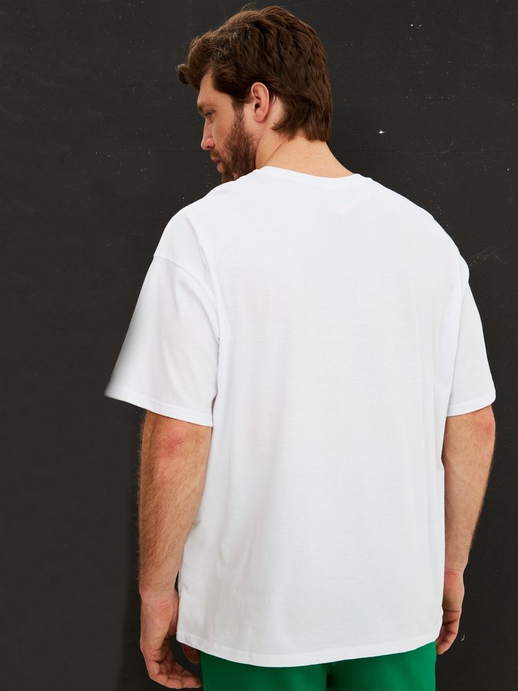 Футболка Oversize Premium, белая — фотография товара 3 из 10