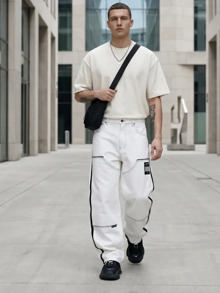 Футболка Oversize Premium 210, молочно-белая — фотография товара 6 из 7