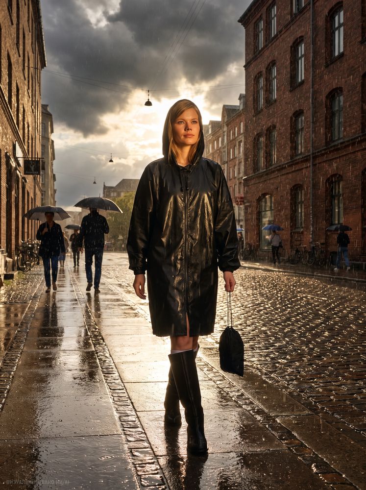 Дождевик Rainman Zip, черный — фотография товара 13 из 18