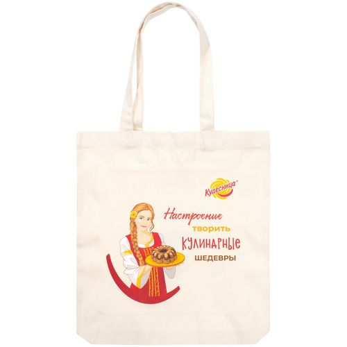 Холщовая сумка Avoska, неокрашенная: dtg-печать — пример готового нанесения, фото 1 из 24