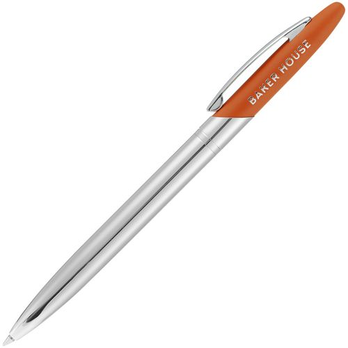 Ручка шариковая Dagger Soft Touch, оранжевая: лазерная гравировка — пример готового нанесения, фото 1 из 7