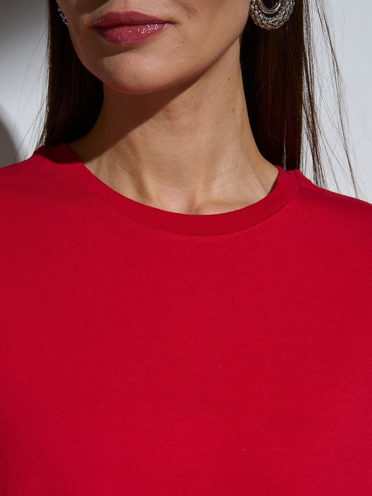 Футболка Oversize Premium, красная — фотография товара 2 из 12