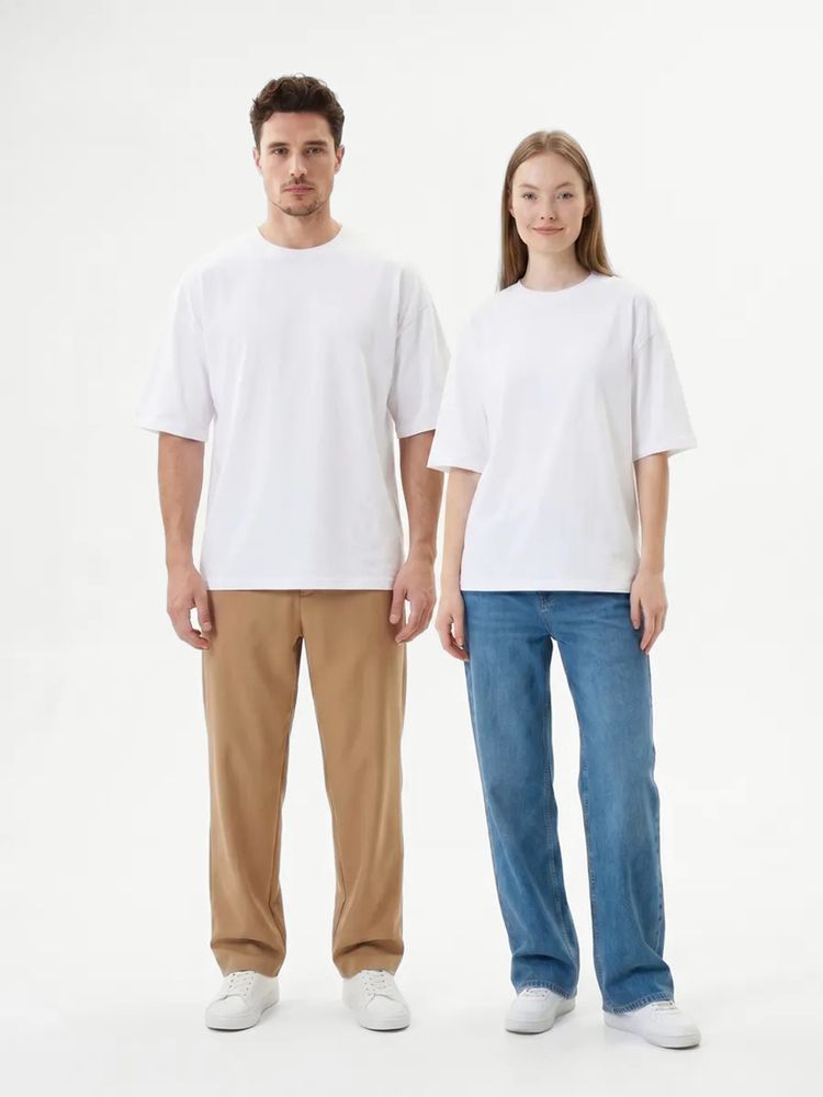 Футболка Oversize Premium 210, белая — фотография товара 8 из 9