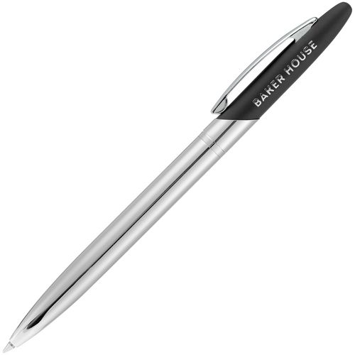 Ручка шариковая Dagger Soft Touch, черная: лазерная гравировка — пример готового нанесения, фото 1 из 4