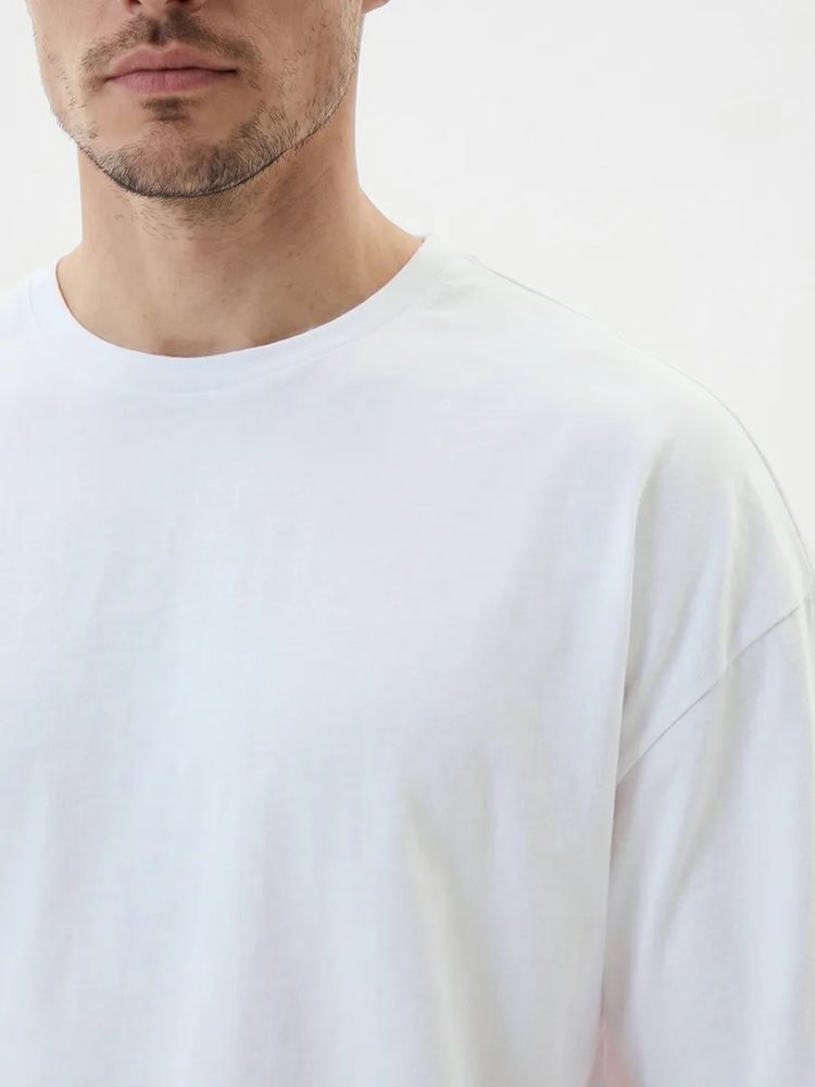 Футболка Oversize Premium 210, белая — фотография товара 3 из 9