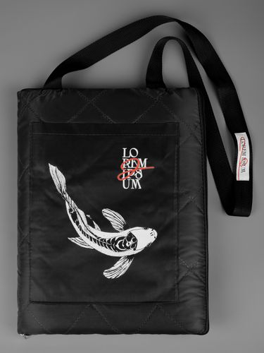 Плед для пикника Soft & Dry 2, черный: dtf-печать и шелкография и арт. 13940.60 — пример готового нанесения, фото 1 из 5