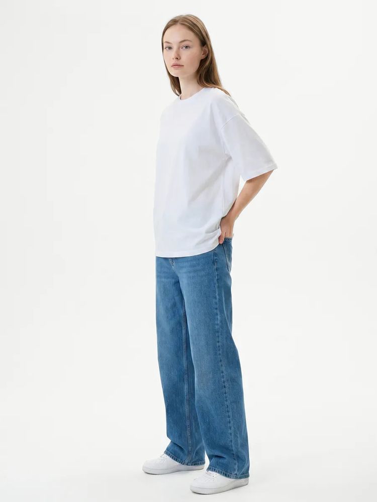 Футболка Oversize Premium 210, белая — фотография товара 7 из 9