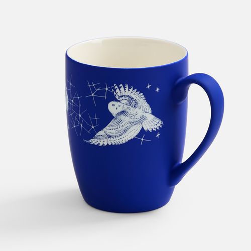 Кружка Good Morning с покрытием софт-тач, ver.2, синяя: круговая гравировка — пример готового нанесения, фото 1 из 6