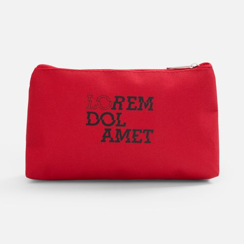 Косметичка Looksi, красная: dtf-печать — пример готового нанесения, фото 1 из 6