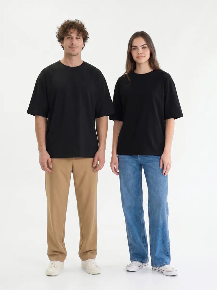 Футболка Oversize Premium 210, черная — фотография товара 10 из 10