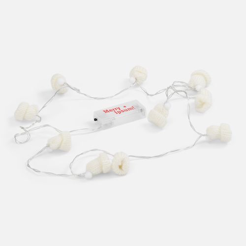 Гирлянда Cosy Poms, белая: уф-dtf — пример готового нанесения, фото 1 из 6