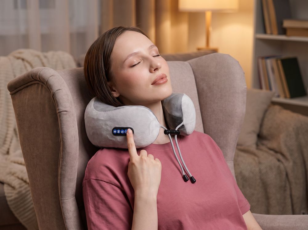 Дорожная подушка-массажер inRelax, ver.2, серая — фотография товара 15 из 15