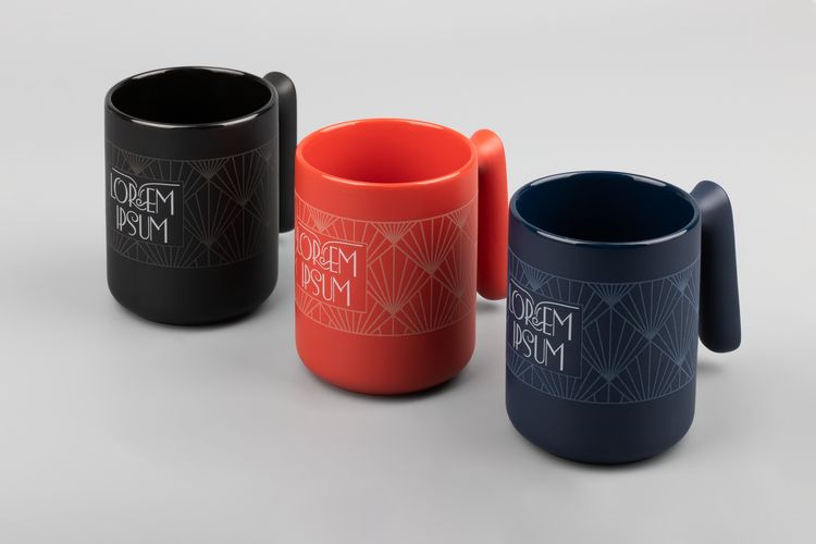 Набор для приготовления кофе True Brew, черный: деколь и lrm-круговая гравировка — пример готового нанесения, фото 1 из 3
