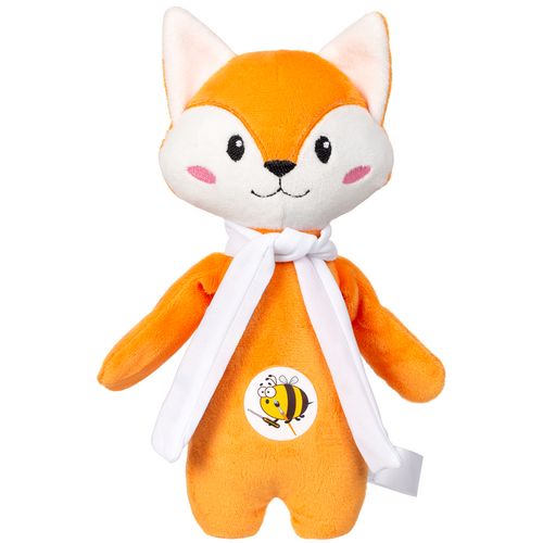 Мягкая игрушка Beastie Toys, лисенок с белым шарфом: dtf-печать — пример готового нанесения, фото 1 из 4