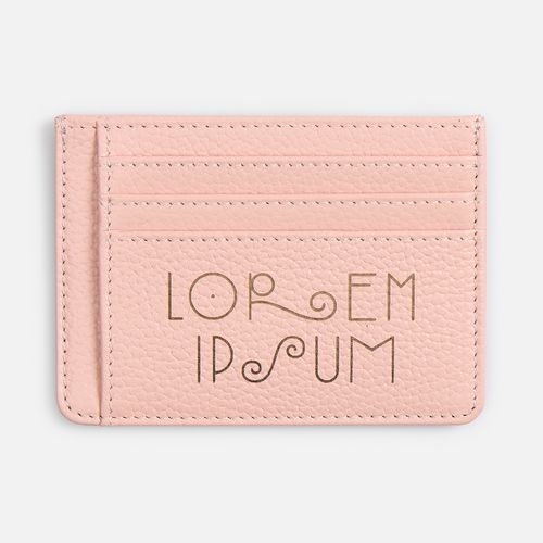 Чехол для карт Unison, розовый: лазерная гравировка — пример готового нанесения, фото 1 из 4