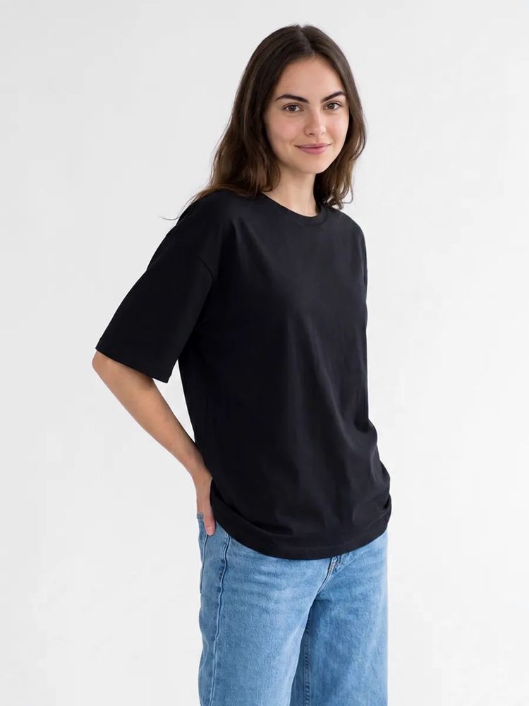 Футболка Oversize Premium 210, черная — фотография товара 7 из 10