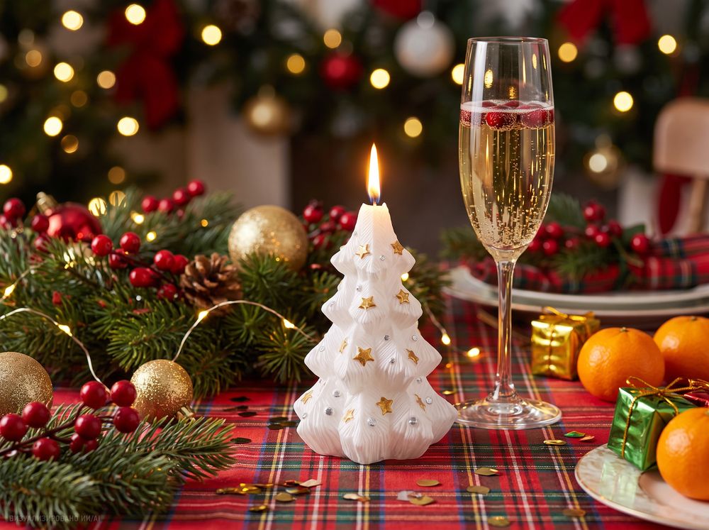Свеча Christmas Twinkle, елочка — фотография товара 4 из 4