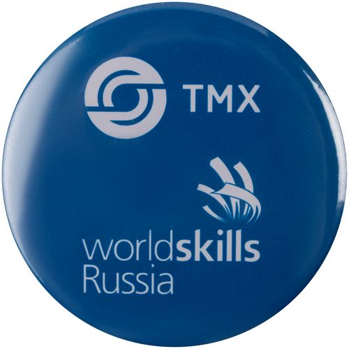 Значок закатной Pinback Print, XL: пример оформления из каталога поставщика, фото 1 из 6