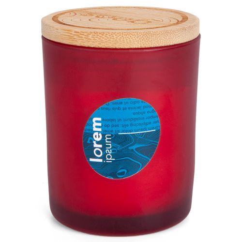 Свеча ароматическая Savor Flavor, ver.2, манго: наклейка бумажная и лазерная гравировка — пример готового нанесения, фото 1 из 5