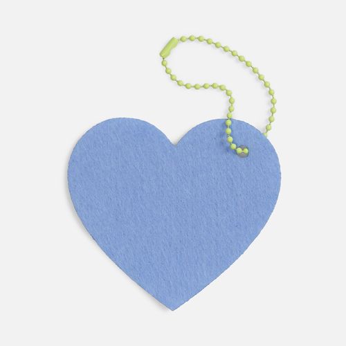 Заготовка из фетра Felt 100, голубая: 17390 цепочка для крепления sharic — пример готового нанесения, фото 1 из 4