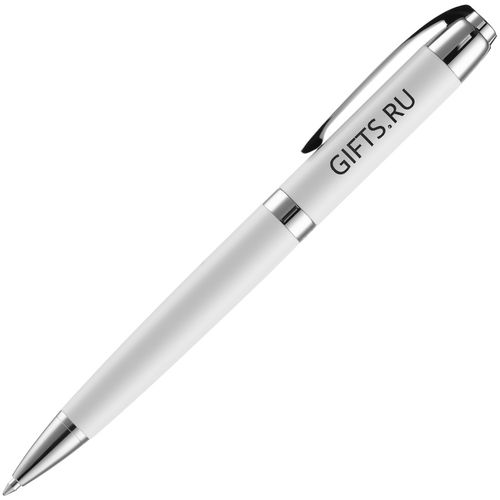 Ручка шариковая Razzo Chrome, ver.2, белый: лазерная гравировка — пример готового нанесения, фото 1 из 2