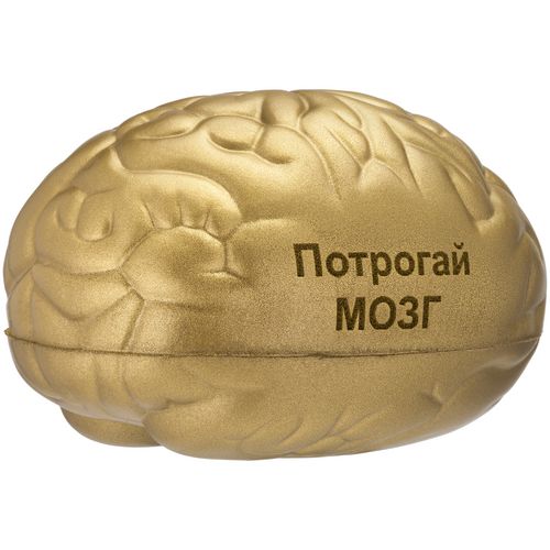 Антистресс «Золотой мозг»: лазерная гравировка — пример готового нанесения, фото 1 из 3