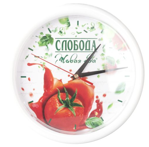 Часы Vivid Small, белые: пример оформления из каталога поставщика, фото 1 из 5