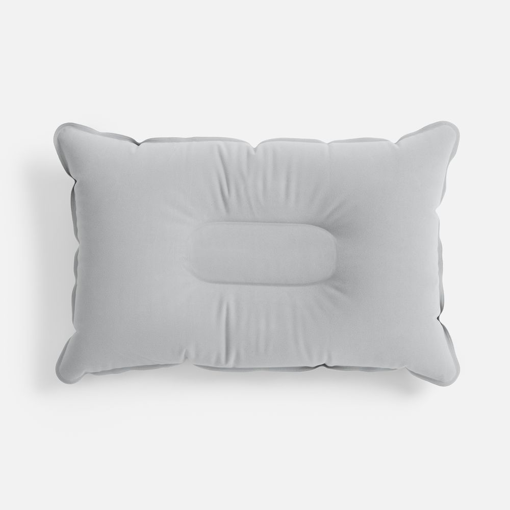 Надувная подушка Pillowish, серая — ПВХ