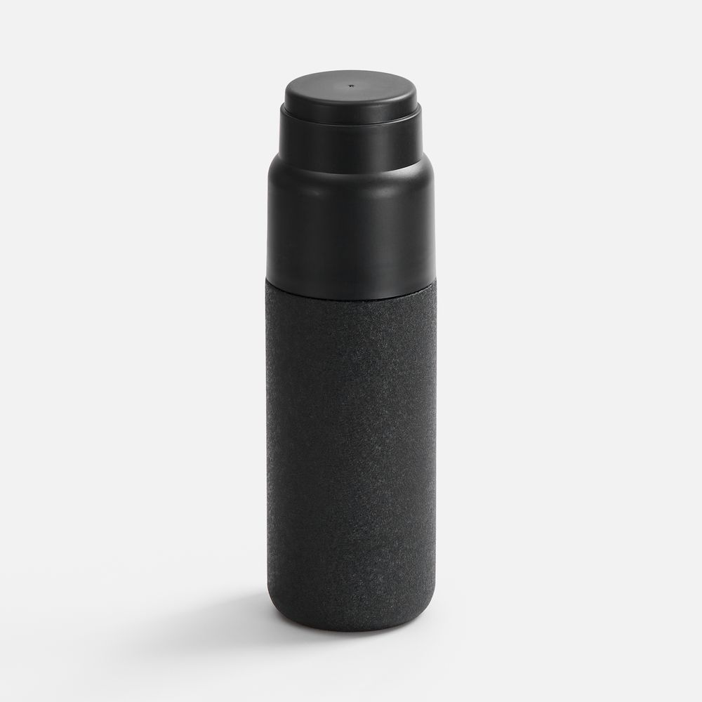 Термос Bilance, черный — корпус - нержавеющая сталь, 304 внутри, 201 снаружи; крышка - пластик