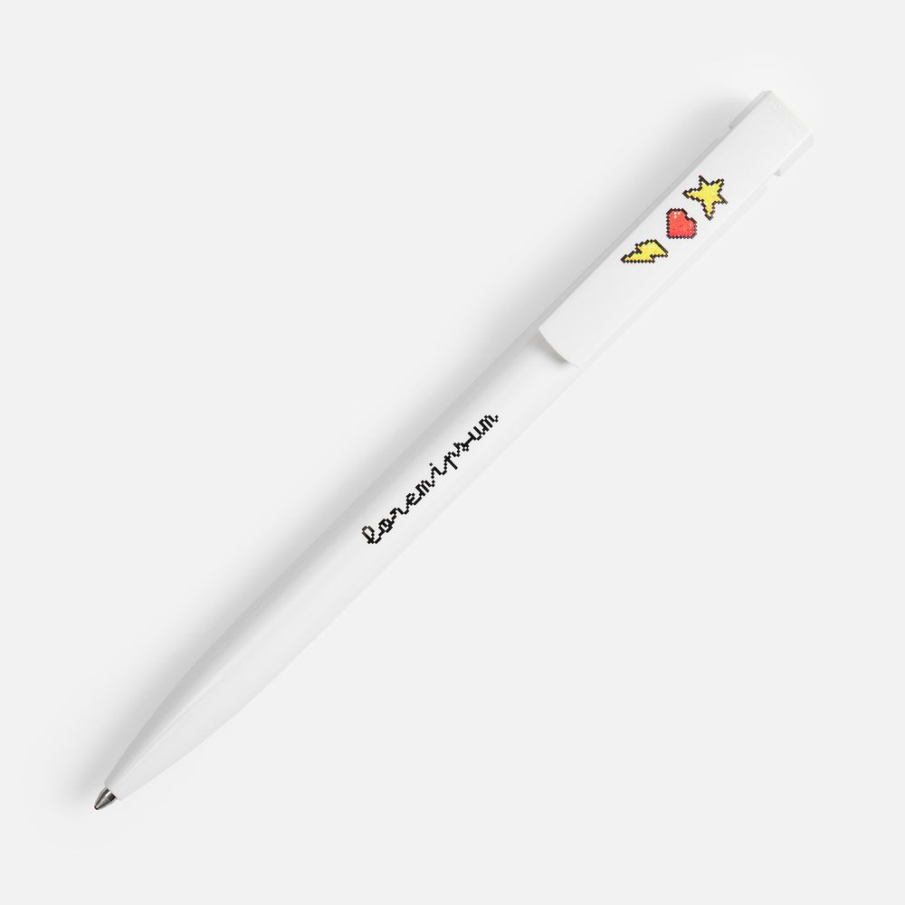 Ручка шариковая Liberty Polished, белая — фотография товара 7 из 8