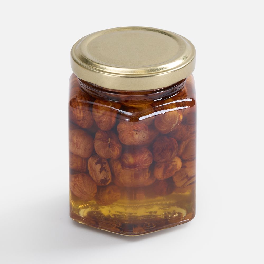 Мед Allnutty, с фундуком — стекло, жесть