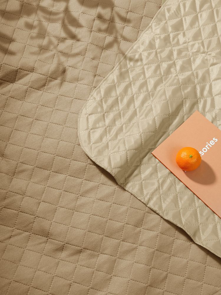 Плед для пикника Comfy, бежевый — фотография товара 7 из 11