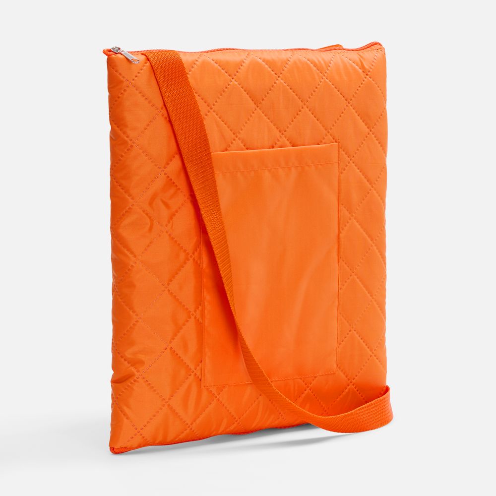 Плед для пикника Soft & Dry, оранжевый — флис, плотность 220 г/м²; нейлон; наполнитель - синтепон