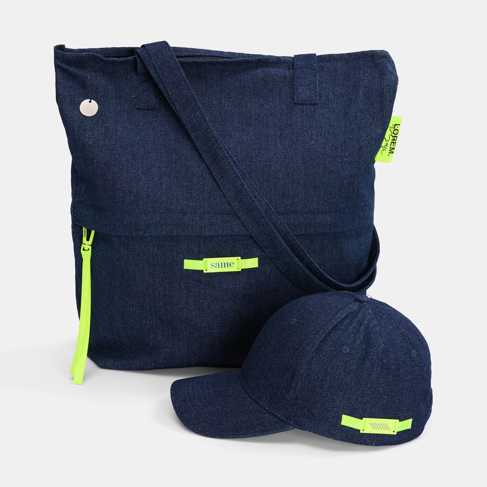 Сумка для покупок Denimate, темно-синяя — фотография товара 13 из 13