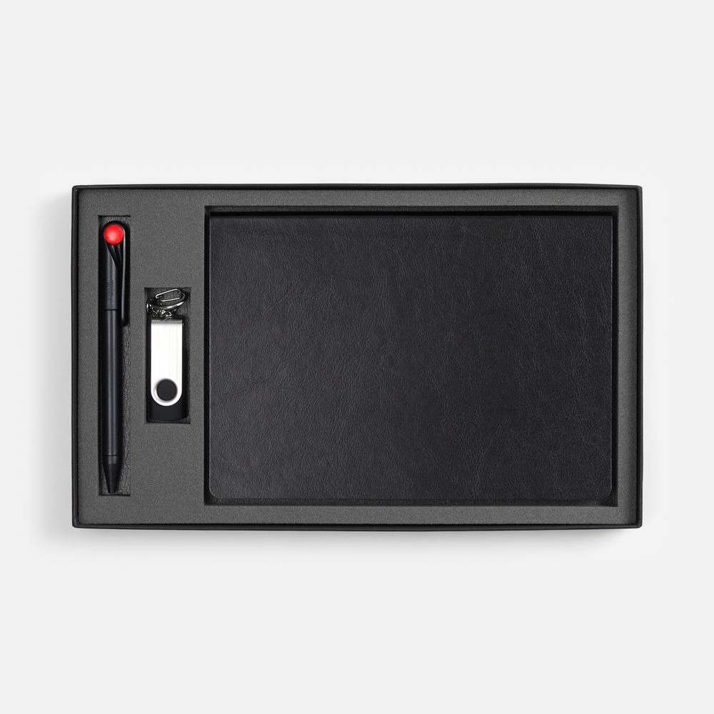Набор Doppio Memory, черный с красным — фотография товара 2 из 5