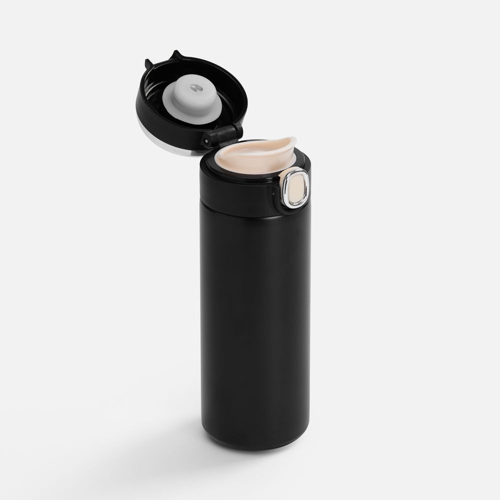Смарт-бутылка c заменяемой батарейкой warmSens, черная — фотография товара 2 из 10