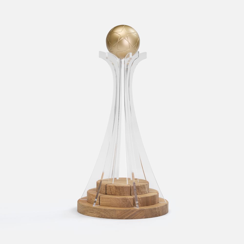 Кубок Everball c 3D-элементами — смола, фотополимерная; дерево; АБС-пластик; оргстекло