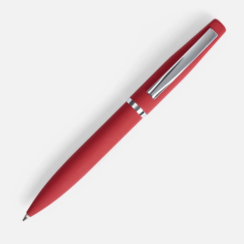 Ручка шариковая Bolt Soft Touch, красная — фотография товара 2 из 5
