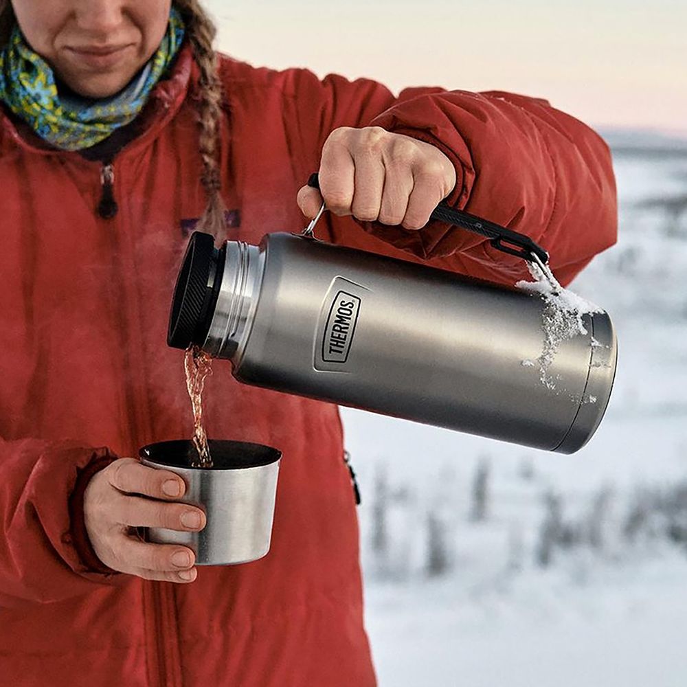 Термос Icon 1200, серебристый (стальной) — фотография товара 10 из 12