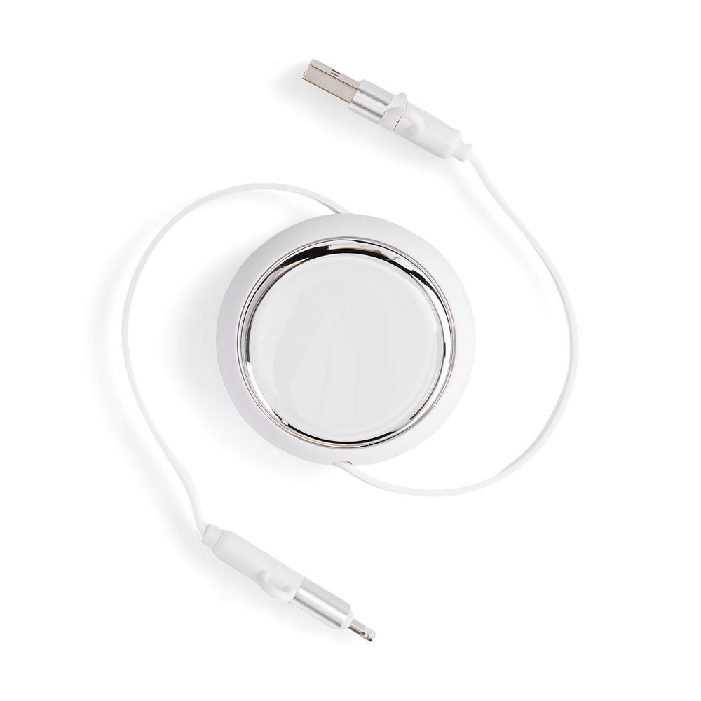 Складной кабель с переходниками pocketCoil, белый — фотография товара 6 из 8