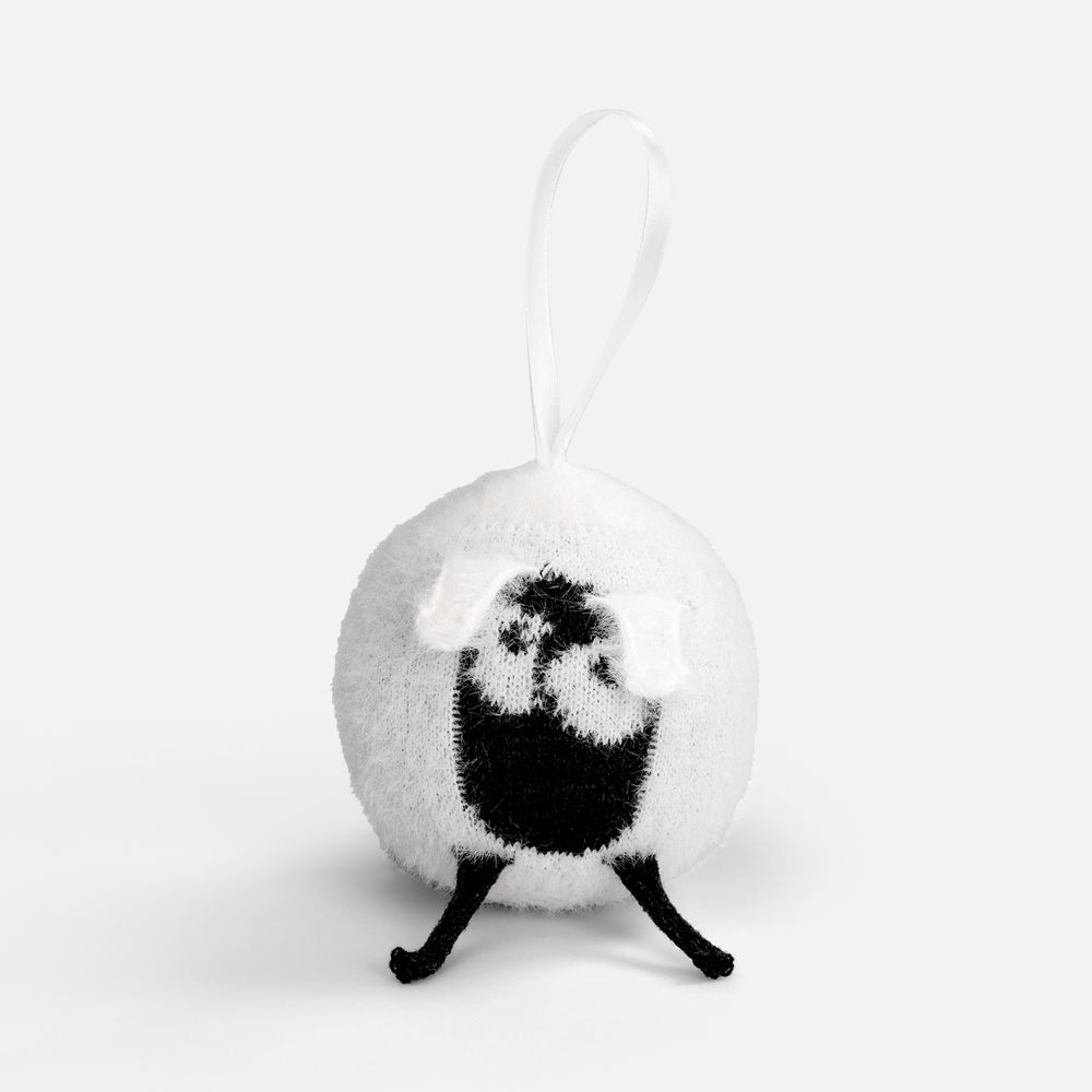Вязаный шарик Sheeply, белый — акрил 100%