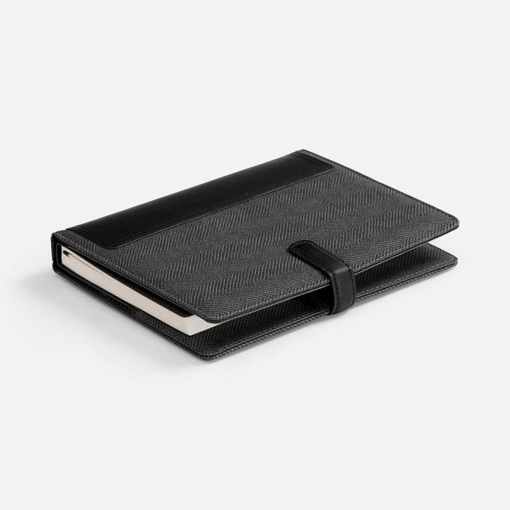 Ежедневник-органайзер Twill, недатированный, черный — фотография товара 3 из 14