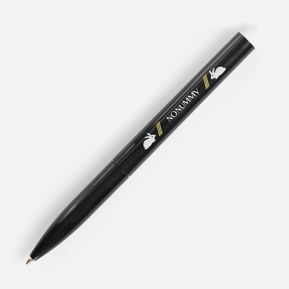 Ручка шариковая Outliner, черная с белым — фотография товара 9 из 9