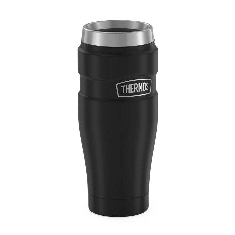 Термокружка King 470, черная — Термокружки с логотипом
