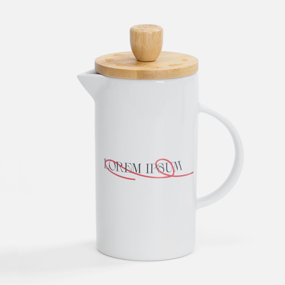 Френч-пресс Ceramero, белый — фотография товара 6 из 7