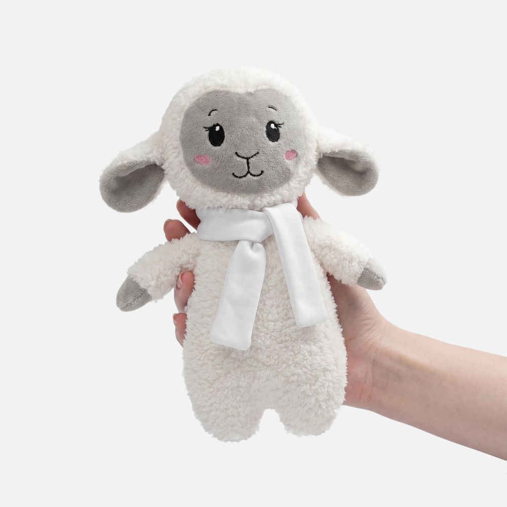 Мягкая игрушка Beastie Toys, овечка с белым шарфом — фотография товара 2 из 3