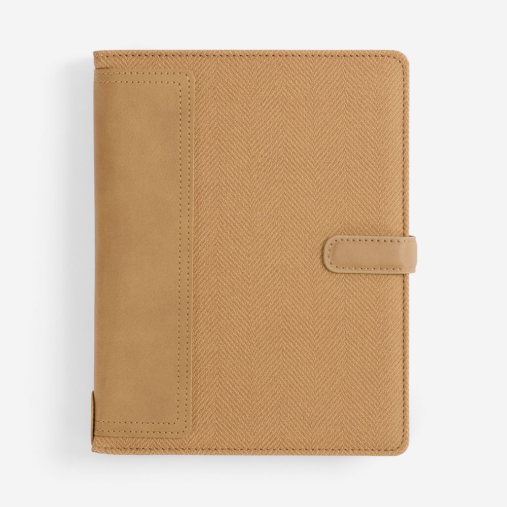 Ежедневник-органайзер Twill, недатированный, коричневый — искусственная кожа
