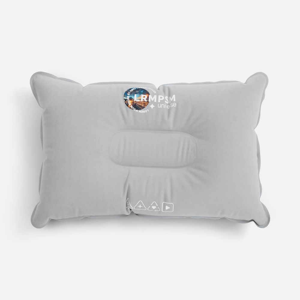 Надувная подушка Pillowish, серая — фотография товара 5 из 5